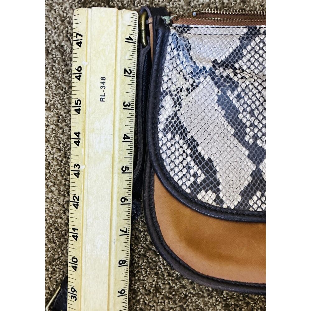 The Sak Playa Premium Vintage Finish Embossed Leather Crossbody Handbag - Picture 10 of 14